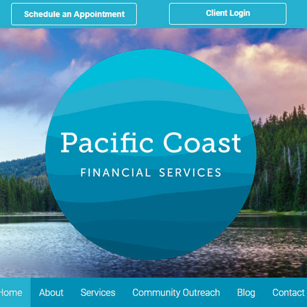 Pacific Coast Financial Services website by WebCami