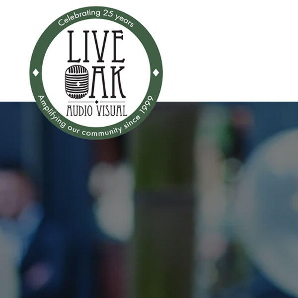 Live Oak Audio Visual website by WebCami