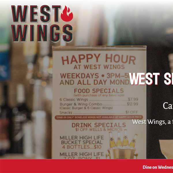 West Wings Seattle website by WebCami