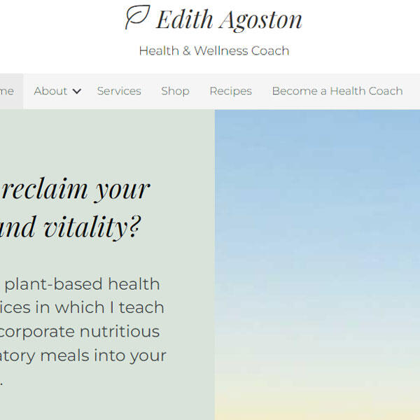 Edith Agoston website by WebCami