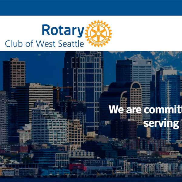 West Seattle Rotary Club website by WebCami