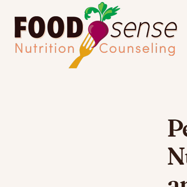 Food Sense Nutrition website by WebCami