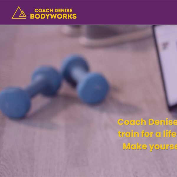 Coach Denise Bodyworks website by WebCami