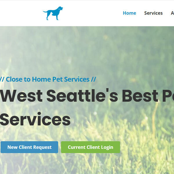 Close to Home Pets website by WebCami