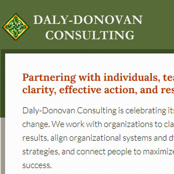 Daly-Donovan Consulting website by WebCami