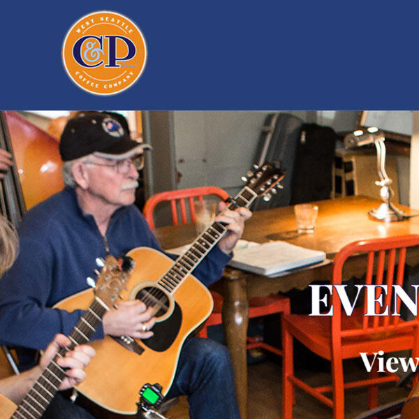 C & P Coffee website by WebCami