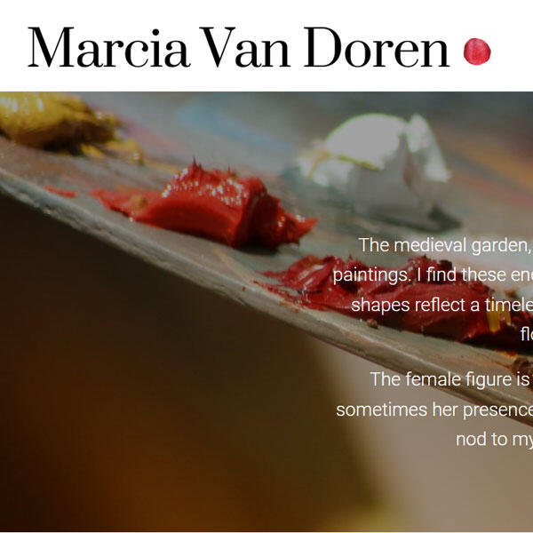 Marcia Van Doren Artist website by WebCami