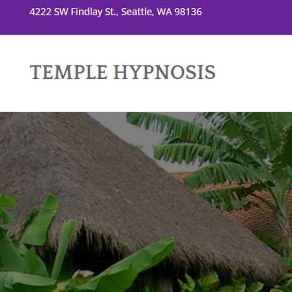 Temple Hypnosis website by WebCami